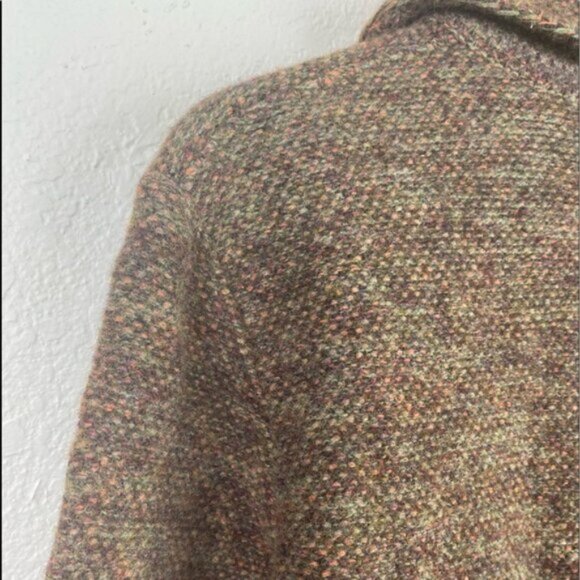 MAYERLINE Lagenlook Brown Double Breasted Wool Sweater Coat - Picture 8 of 10